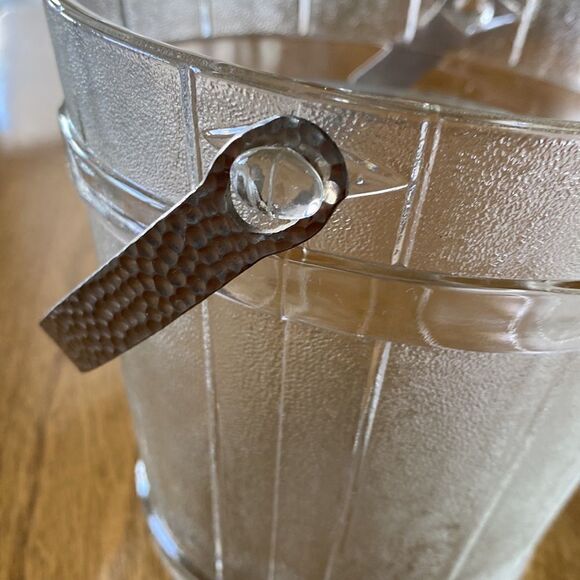 Vintage  glass ice bucket - Picture 5 of 6